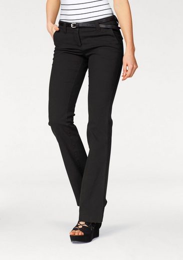 AJC Bootcut Hose mit Ziertaschen, in Schwarz, Größe 38 – Bild 3