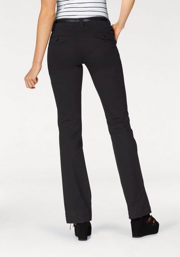 AJC Bootcut Hose mit Ziertaschen, in Schwarz, Größe 38 – Bild 4