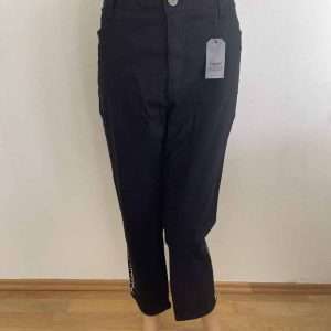 Arizona 7/8 jeans met sierkralen, in zwart, maat 48