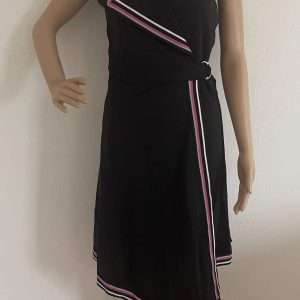 Bruno Banani asymetryczna sukienka kopertowa, czarna, rozmiar 36