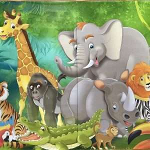 murimage Fototapete Dschungeltiere, 183 x 127 cm, 2-tlg.