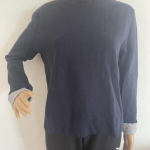 Esprit Feinstrickpullover mit Stehkragen, in Marine, Gr. S