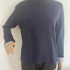 Esprit Feinstrickpullover mit Stehkragen, in Marine, Gr. S