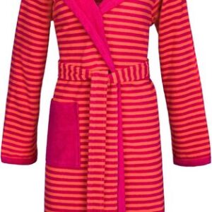 Esprit Bademantel Striped Hoody, in Raspberry, Größe L