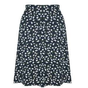 Sommerrock Fiona, mit Blumenmuster, in Dunkelblau, Gr. L