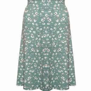 Sommerrock Fiona, mit Blumenmuster, in Mint, Gr. L