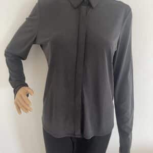 Herrlicher Bluse Viktoria Slim, in Anthrazit, Gr. S