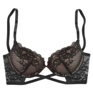 JETTE Push-up-BH, in Schwarz, Toffee, Größe 80B