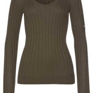 KangaROOS V-Ausschnitt-Pullover, in Khaki, Größe 40/42