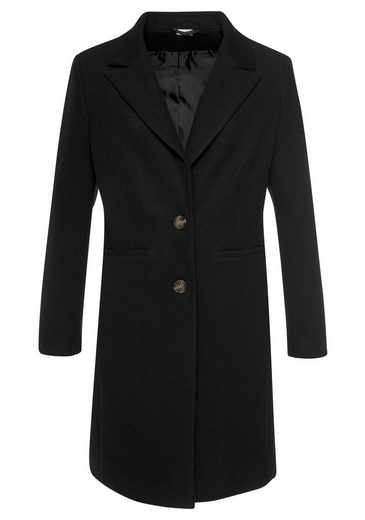 LASCANA klassischer Blazermantel, in Schwarz, Größe 44