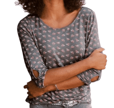 LASCANA T-Shirt 3/4 Arm im 2er Pack, in Rot und Grau, Größe 36/38 – Bild 5