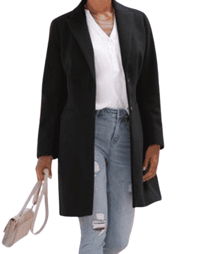 LASCANA klassischer Blazermantel, in Schwarz, Größe 44 – Bild 3