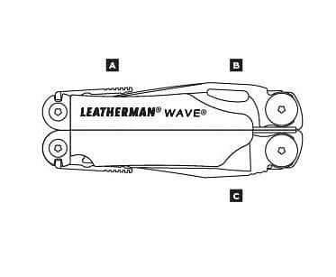 LEATHERMAN - Wave Plus Multi-Tool, das legendäre Multifunktionswerkzeug mit 18 Tools, mit Nylon Holster - Afbeelding 3