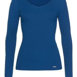 Laura Scott Pullover mit Wellenkante, in Royalblau, Größe 36