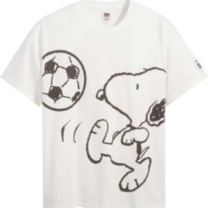 Levi's x Peanuts Graphic Relaxed Oversized Snoopy, in Weiß-Schwarz, Größe M