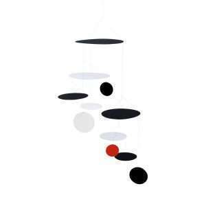 Livingly Mobile UFO - zwart / rood / wit