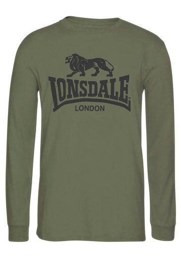 Lonsdale AYRSHIRE Langarmshirts im 2er Pack, in Khaki, Schwarz, Größe XL – Bild 2