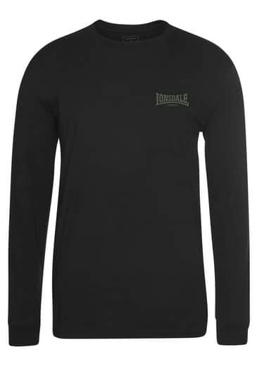 Lonsdale AYRSHIRE Langarmshirts im 2er Pack, in Khaki, Schwarz, Größe XL – Bild 3