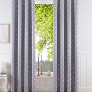 Lüttenhütt Verdunklungsvorhang Punkte, 1 Stk, mit Ösen, in Grau, Größe 135cmx225cm