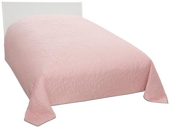 My Home Tagesdecke Amanda, in Grau-Rosa, 140cm x 210cm – Bild 3