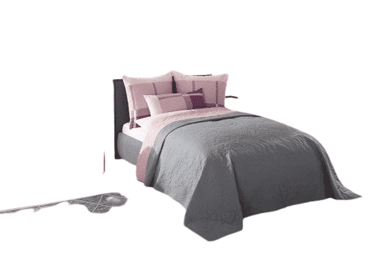 My Home Tagesdecke Amanda, in Grau-Rosa, 140cm x 210cm – Bild 4