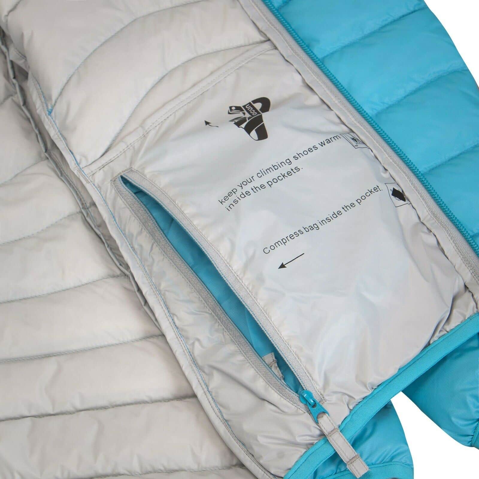 OCUN - Women's Tsunami - Damen Daunenjacke, Icemint, Gr. L – Bild 6