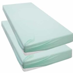 OTTO products Spannbettlaken Neele, 2 Stk., in Mint, 90cm x 200cm