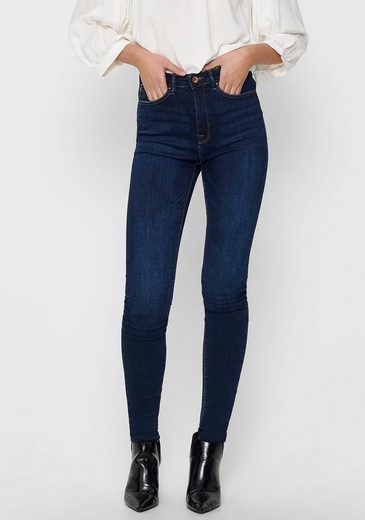 Only High-Waist-Jeans ONLPAOLA, in Dark Blue Denim, Gr. XSxL32 - Image 3