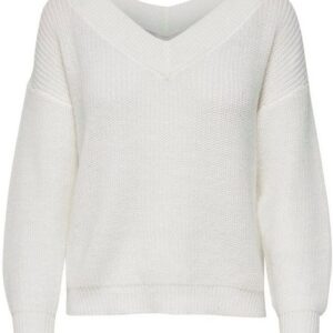 Only V-Ausschnitt-Pullover ONLMELTON, in Wollweiß, Größe XL