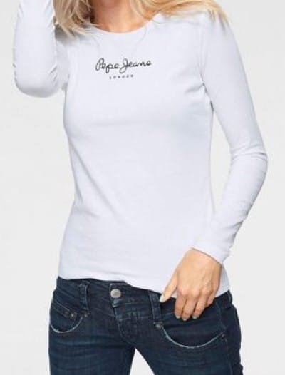 Pepe Jeans Langarmshirt NEW VIRGINA L/S, in White, Größe M - Image 2