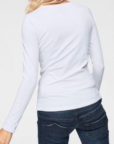Pepe Jeans Langarmshirt NEW VIRGINA L/S, in White, Größe M - Image 3