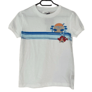 RESERVED Eco Aware T-Shirt aus Baumwolle, Disney's Arielle, in Weiß, Größe S
