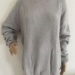 Rhode Island Grobstrick Pullover, in Grau, Gr. L
