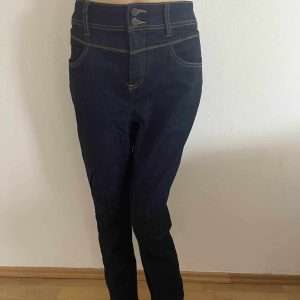 STREET ONE slim-fit jeans high waist, in blue rinsed, size W32xL30