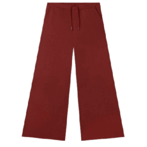 Stradivarius - Plush jersey culottes, Damen Jogginghose, Bordeaux, Größe XS