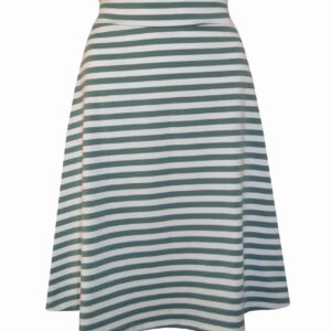 Sommerrock Nora, gestreift, in Mint - Weiß, Gr. L