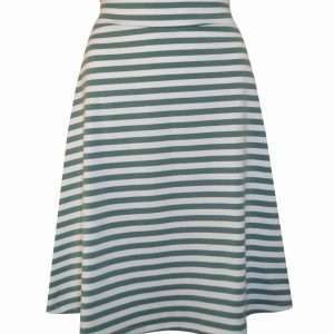 Sommerrock Nora, gestreift, in Mint - Weiß, Gr. L