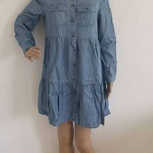 Superdry Blusenkleid aus Jeansstoff, in Hellblau, Gr. 42