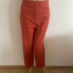 Tommy Hilfiger Slim Slub Cotton Ankle Pant, in Tuscon Orange, size 42