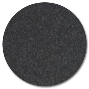 Zeller Tischset aus Filz, 6-tlg. , in dunkelgrau,  Ø 38 cm