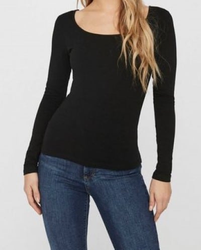 Vero Moda Langarmshirt VMMAXI, in Schwarz, Größe S - Image 2