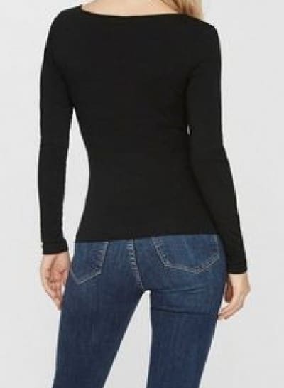 Vero Moda Langarmshirt VMMAXI, in Schwarz, Größe S - Image 3
