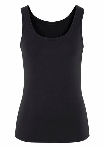 Vivance Tanktop im 2er-Pack, in Schwarz und Weiß, Größe 36/38 – Bild 3