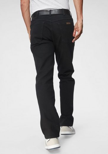 Wrangler Stretch-Jeans Straight-fit, in Black, W40xL30 - immagine 4