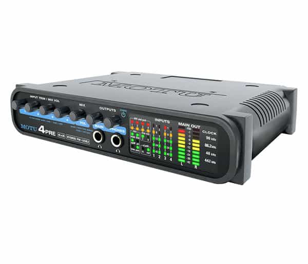 MOTU 4pre 6 x 8 Kompaktes Audiointerface with 4 mic Preamps
