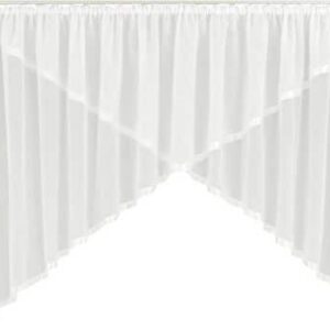 my home Kuvertstore Eby, 1 Stk, mit Kräuselband, Weiß, Größe 400cmx120cm