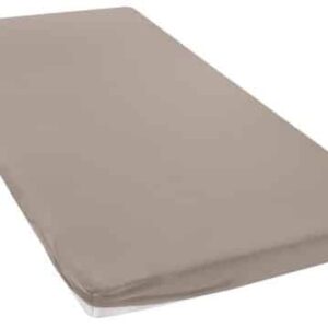 my home Spannbettlaken Litschi, 1 Stk., in Taupe, 140cm x 200cm