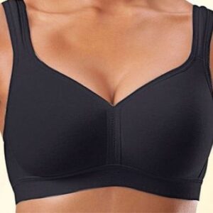 petite fleur Bügelloser BH aus Baumwolle, in Schwarz, Größe 100D