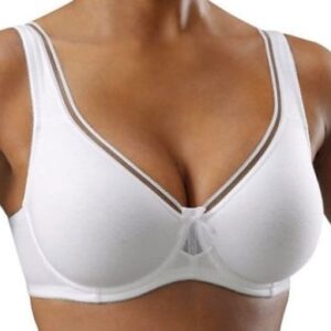 petite fleur Minimizer-BH aus Baumwolle, in Weiß, Größe 90C