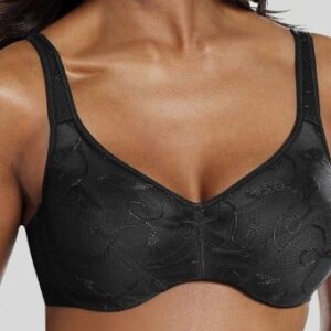 petite fleur Minimizer-BH mit Stickerei, in Schwarz, Größe 90D